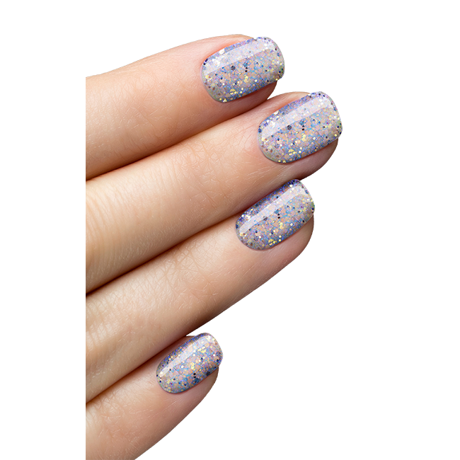 Sparkly Finish Glitter Nail Polish - Snow on the Lilacs - Adesse New York